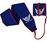 AQF Polsiere Palestra per Sollevamento Pesi Palestra Allenamento Supporto Resistenza Cotone Polsini Palestra 35" Lungo, 3" Largo (Blu)