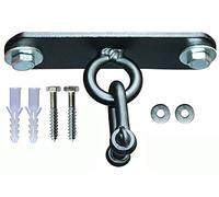 AQF Sacco da Boxe Gancio Soffitto, Pesante Punzonatura Ferro Acciaio Supporto Sacco Boxe, Punching Ball Sostegno Muro Girevole per Sacchi da Pugilato, Boxe Allenamento UFC MMA, Nero, Taglia Unica