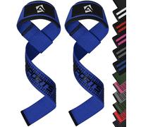 AQF Straps Palestra Uomo & Donna - Neoprene Imbottita Cinghie Sollevamento Pesi per Gym Trazioni, Bodybuilding, Powerlifting & Weight Lifitng Straps, Accessori Fitness Fasce Palestra