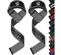 AQF Straps Palestra Uomo & Donna - Neoprene Imbottita Cinghie Sollevamento Pesi per Gym Trazioni, Bodybuilding, Powerlifting & Weight Lifitng Straps, Accessori Fitness Fasce Palestra