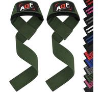 AQF Straps Palestra Uomo & Donna - Neoprene Imbottita Cinghie Sollevamento Pesi per Gym Trazioni, Bodybuilding, Powerlifting & Weight Lifitng Straps, Accessori Fitness Fasce Palestra