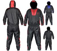 AQF Tuta Felpata Uomo Tuta da Sauna Dimagrire Velocemente Sauna Suit Tuta Sauna Dimagrante Donna E Uomini per Palestra E Jogging ECC (Rosso, M)