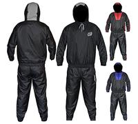 AQF Tuta Felpata Uomo Tuta da Sauna Dimagrire Velocemente Sauna Suit Tuta Sauna Dimagrante Donna E Uomini per Palestra E Jogging ECC (Nero, S)