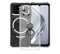 AQGGIIXY Cover per Doogee Blade GT Ultra (6.72"), con Supporto ad Anello Regolabile a 360° Custodia Trasparente Antigraffio in Sottile Morbido Silicone Custodia - SH10