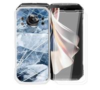 AQGGIIXY Cover per Doogee S Cyber Pro (6.58") + 2 pezzi Vetro Temperato, Custodia per Antiurto Antigraffio Protettiva Case Ultra Sottile Silicone Trasparente Custodie per Doogee S Cyber Pro - XT77