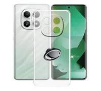 AQGGIIXY Cover per Xiaomi Redmi Note 15 4G (6.77"), con Supporto ad Anello Regolabile a 360° Custodia Transparent in Sottile Morbido Silicone Custodia per Xiaomi Redmi Note 15 4G