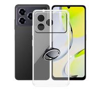 AQGGIIXY Cover per ZTE Blade A76 4G (6.75"), con Supporto ad Anello Regolabile a 360° Custodia Transparent in Sottile Morbido Silicone Custodia per ZTE Blade A76 4G