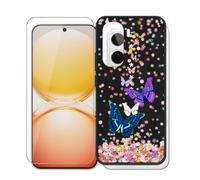 AQGGIIXY Custodia con Proteggi Schermo per Vivo V70 Lite 4G - E13 | 6.83". Silicone morbido, antiscivolo, antiurto, durezza 9H, antigraffio, ultra sottile, HD chiaro.