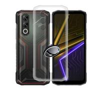 AQGGIIXY Custodia con Supporto Ad Anello per Doogee Blade 20 Plus | 6.60". Silicone morbido, antiscivolo, bordi rialzati, angoli rinforzati, antiurto, presa sicura, anello girevole 360°.