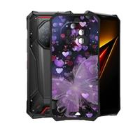 AQGGIIXY Custodia Nera con Stampato per Doogee S300 Plus - XV16