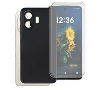 AQGGIIXY Custodia Nero con Confezione 3 Vetri per TCL NXTpaper 70 Pro