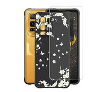 AQGGIIXY Custodia Nero con Proteggi Schermo per Blackview Fort 5 - WM91