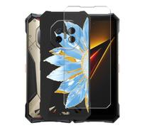 AQGGIIXY Custodia Nero con Proteggi Schermo per Doogee S300 Plus - W19