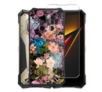 AQGGIIXY Custodia Nero con Proteggi Schermo per Doogee S300 Plus - XT10
