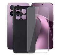 AQGGIIXY Custodia Nero con Proteggi Schermo per Xiaomi 17T Pro