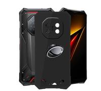 AQGGIIXY Custodia Nero con Supporto Ad Anello per Doogee S300 Plus