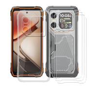 AQGGIIXY Custodia per Blackview Xplore 1 (6.78") + 3 Pezzi Vetro Temperato Pellicola, Ultra Sottile Morbido TPU Anti-Graffio Antiurto Silicone Case Cover per Blackview Xplore 1