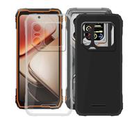 AQGGIIXY Custodia per Blackview Xplore 1 (6.78") Cover, 2 pezzi Transparent + Black Protettivo Sottile Morbido Silicone Custodia Protezioni Skin Bumper - per Blackview Xplore 1