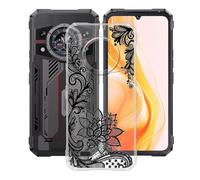 AQGGIIXY Custodia per Cubot KingKong 11 (6.72"), Trasparente Morbido TPU Custodie Protettivo, Ultra Sottile in Silicone Case Anti-Graffio Cover per Cubot KingKong 11 - Fiori WM108