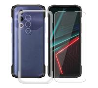AQGGIIXY Custodia per Doogee Blade 20 (6.60") con 1 X Vetro Temperato Pellicola Protettiva, Ultra Sottile Antiurto AntiGraffio Trasparente Morbida Silicone TPU Cover per Doogee Blade 20 - Clear