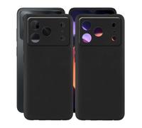 AQGGIIXY Custodia per Doogee Note 56 (6.56") Cover, 2 pezzi Black Protettivo Sottile Morbido Silicone Custodia Protezioni Skin Bumper - per Doogee Note 56