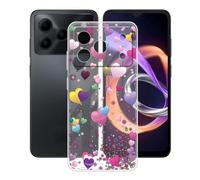 AQGGIIXY Custodia per Doogee Note 56 Plus (6.56") Cover, Transparente Protettivo Sottile Morbido Silicone Custodia Protezioni Skin Bumper - Balloon