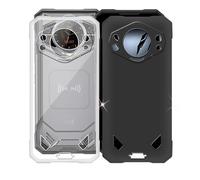 AQGGIIXY Custodia per Doogee S200 Plus (6.72") Cover, 2 pezzi Transparent + Black Protettivo Sottile Morbido Silicone Custodia Protezioni Skin Bumper - per Doogee S200 Plus