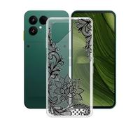 AQGGIIXY Custodia per Fairphone 6 (6.31"), Trasparente Morbido TPU Custodie Protettivo, Ultra Sottile in Silicone Case Anti-Graffio Cover per Fairphone 6 - Flower