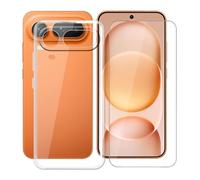 AQGGIIXY Custodia per Honor Magic8 Pro Air Cover, Trasparente Silicone TPU Case, Antiurto Bumper Protezione + Vetro Temperato Pellicola Protettiva (6.31") - Clear