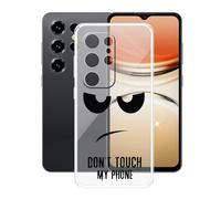 AQGGIIXY Custodia per Oukitel C1 Plus (6.52"), Trasparente Morbido TPU Custodie Protettivo, Ultra Sottile in Silicone Case Anti-Graffio Cover per Oukitel C1 Plus - Non mi toccare