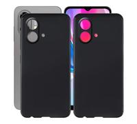 AQGGIIXY Custodia per ZTE Blade A35e 4G (6.52") Cover, 2 pezzi Black Protettivo Sottile Morbido Silicone Custodia Protezioni Skin Bumper - per ZTE Blade A35e 4G