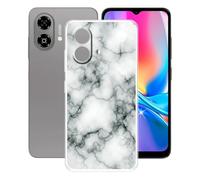 AQGGIIXY Custodia per ZTE Blade A35e 4G (6.52"), Trasparente Morbido TPU Custodie Protettivo, Ultra Sottile in Silicone Case Anti-Graffio Cover per ZTE Blade A35e 4G - Marble