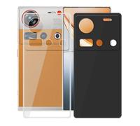 AQGGIIXY Custodia per ZTE Nubia Z70S Ultra (6.85") Cover, 2 pezzi Transparent + Black Protettivo Sottile Morbido Silicone Custodia Protezioni Skin Bumper - per ZTE Nubia Z70S Ultra