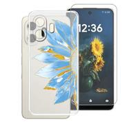 AQGGIIXY Custodia Stampato e Vetro per TCL NXTpaper 70 Pro - W19