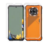 AQGGIIXY Custodia Trasparente e Vetro per Cubot kingkong ES 5 - clear | 6.88". Custodia anti-ingiallimento + vetro 9H, silicone morbido, senza bolle, protezione totale.
