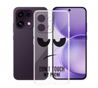 AQGGIIXY Custodia Trasparente per Oppo Reno16 FS 5G - duo5 | 6.57". Anti-ingiallimento, silicone morbido, bordi rialzati, angoli rinforzati, mostra design originale.