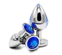 aQi1-Abito Multi-Pezzo Blue In Acciaio Inossidabile Dietro Il Giocattolo Per Donna e Uomo,Ṕlūg Ḁnàli Ḁnàlé Ḅūṱṱ Ṕlūg ḀnâlêŜêx Pîccólo Dilàtâtore Ânâls Dónna Ḁmǎl Ṕļūgs Plây Ṕlūg Ânâlṕlūg Tóy