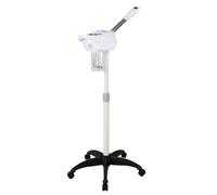 AQIFAND Sauna facciale vaporizzatore viso ozono vaporizzatore spa macchina con ugello girevole a 360° per salone casa studio cosmetico bianco