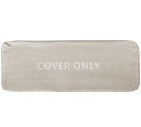 AQIGR Copertura del Cuscino della Panca 80x40 110x40 120x40 100x40 con Cerniera per Mobili da Interni/Esterni, Giardino, Copertura Imbottita Spessa del Cuscino da Pranzo della Cucina(Beige,80x40x8cm)