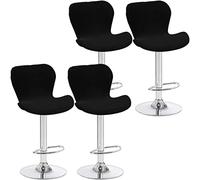 AQIGR Copriseduta per sgabelli da Bar, con Rivestimento per Schienale Elasticizzato, per Sedia Bassa da Pranzo, sedie girevoli da Bar Tipo Sgabello con Schienale (Color : #1, Size : 4 Pezzi)