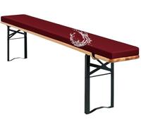 AQIGR Cuscini Imbottiti per Panchine da Birra 220x25 120x40 150x30 180x30 Imbottitura in Spugna Sfoderabile Copri Panca Giardino per Sagra Birreria Feste Catering(Borgogna,200x30x3cm)