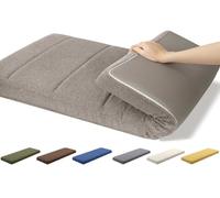 AQIGR Cuscino per Panca da Interno Velluto 80x40 100x50 130x40 Lavabile Rimovibile, 2/3 Posti, Spesso E Morbido, per Panca da Giardino, Cucina, Sala da Pranzo, Patio Altalena(Cachi,40x120CM)