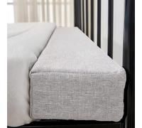AQIGR Riempitivo per Materassi 90/120/140/160/180cm, Letto Gap Filler Cuscino, Connettore per Letto Doppio/Materasso, per Riempire Lo Spazio tra la Testiera e Il Materasso(Light Gray,160x10x25cm)