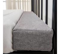 AQIGR Riempitivo per Materassi 90/120/140/160/180cm, Letto Gap Filler Cuscino, Connettore per Letto Doppio/Materasso, per Riempire Lo Spazio tra la Testiera e Il Materasso(Gray,140x10x25cm)
