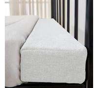 AQIGR Riempitivo per Materassi 90/120/140/160/180cm, Letto Gap Filler Cuscino, Connettore per Letto Doppio/Materasso, per Riempire Lo Spazio tra la Testiera e Il Materasso(White,120x10x20cm)
