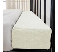 AQIGR Riempitivo per Materassi 90/120/140/160/180cm, Letto Gap Filler Cuscino, Connettore per Letto Doppio/Materasso, per Riempire Lo Spazio tra la Testiera e Il Materasso(Beige,160x10x25cm)
