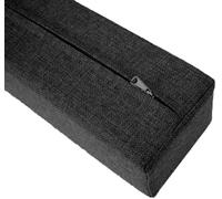 AQIGR Riempitrice per letto lungo per chiudere lo spazio tra la testiera della parete o la pedana per letto singolo/matrimoniale/king size, con coperchio rimovibile(Black,120x20x20cm)