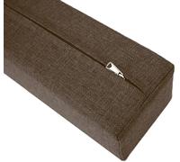 AQIGR Riempitrice per letto lungo per chiudere lo spazio tra la testiera della parete o la pedana per letto singolo/matrimoniale/king size, con coperchio rimovibile(Brown,160x10x25cm)