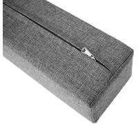 AQIGR Riempitrice per letto lungo per chiudere lo spazio tra la testiera della parete o la pedana per letto singolo/matrimoniale/king size, con coperchio rimovibile(Gray,90x20x20cm)