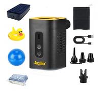 Aqiila Airbird C2 - Pompa d'aria portatile e compressore ad alte prestazioni con amplificatore tascabile, impostazione rapida e spegnimento automatico, gonfiatore preciso di materassi e palloncini